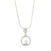 Hollywood Sensation Pave Circle Crystal Pendant Necklace - 2 of 3