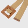 Anna-Kaci Stylish Straw Belt with Woven Buckle - 4 of 4