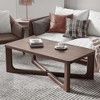 Spassway Rectangular Coffee Table Wood Living Room Table with Wood Grain Top Modern Living Room Bedroom Furniture for House Apartment - 2 of 4