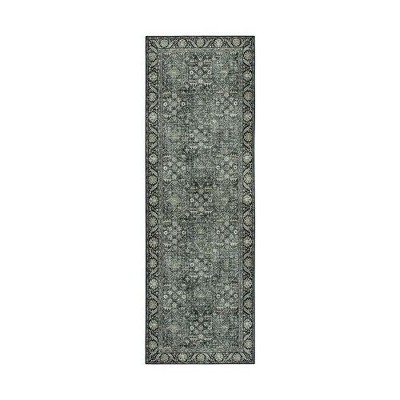 Lahome Grasso Vintage Machine Washable Area Rug-Soft Carpet for Living Room, Bedroom, or Office