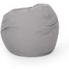KWPZQEB Classic Bean Bag Chair with Foam Filler, Comfy Plush Fabric Gaming Bean Bag Chairs, Round Sofa for Living Room, Bedroom, College Dorm - 3 of 4