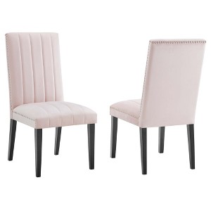 Modway Catalyst Performance Velvet Dining Side Chairs - Set of 2 - 1 of 4