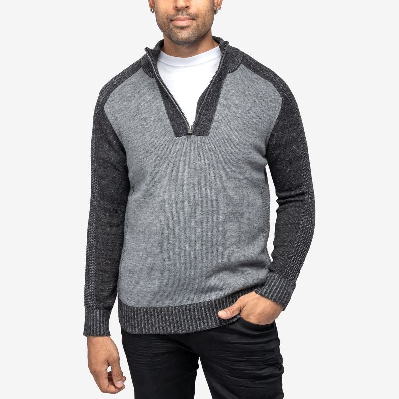 X RAY Men's Quarter-Zip Pullover Sweater, 1 of 8