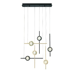 Eurofase Lighting Barletta 6 - Light Chandelier in  Gold/Black - 1 of 1