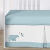 Sweet Jojo Designs Boy Baby Crib Bedding Set - Bear Mountain Blue Black and White 4pc - 4 of 4