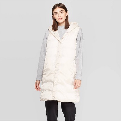 long hooded vest womens