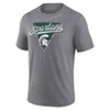 NCAA Michigan State Spartans Men's Gray Triblend T-Shirt - 2 of 3