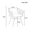 Outdoor Patio Dining Set With Woven Chairs And Extendable Table, 7-Piece Garden Furniture Set Expands From 62.9 To 82.6 Inches-Maison Boucle - 4 of 4