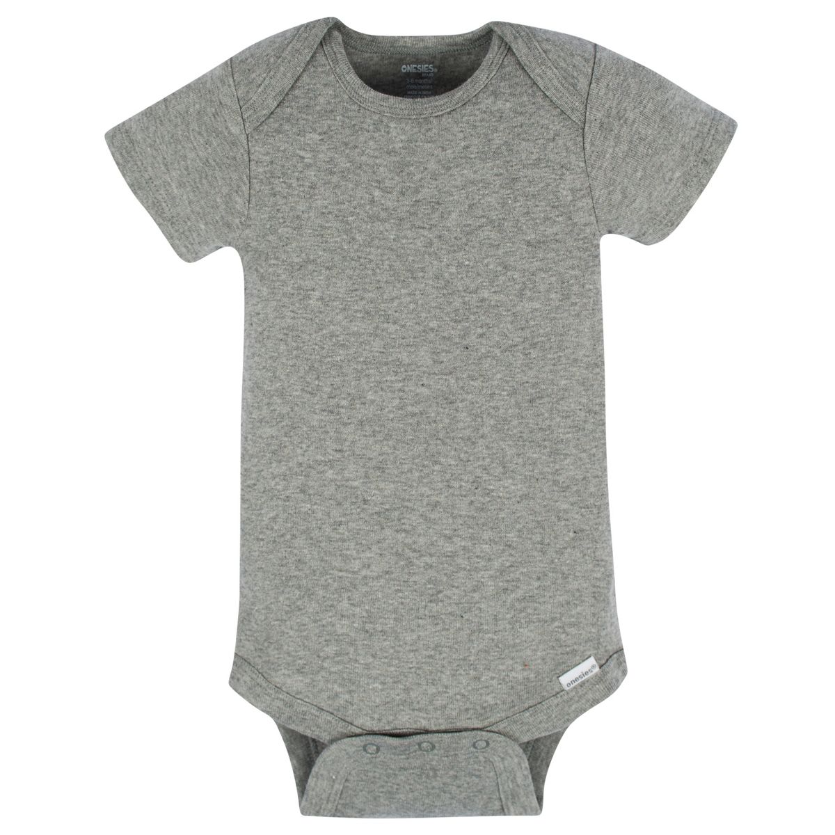 Gerber Baby Neutral Short Sleeve Onesies Bodysuits - Classic Rainbow - 8-Pack - thumbnail 5
