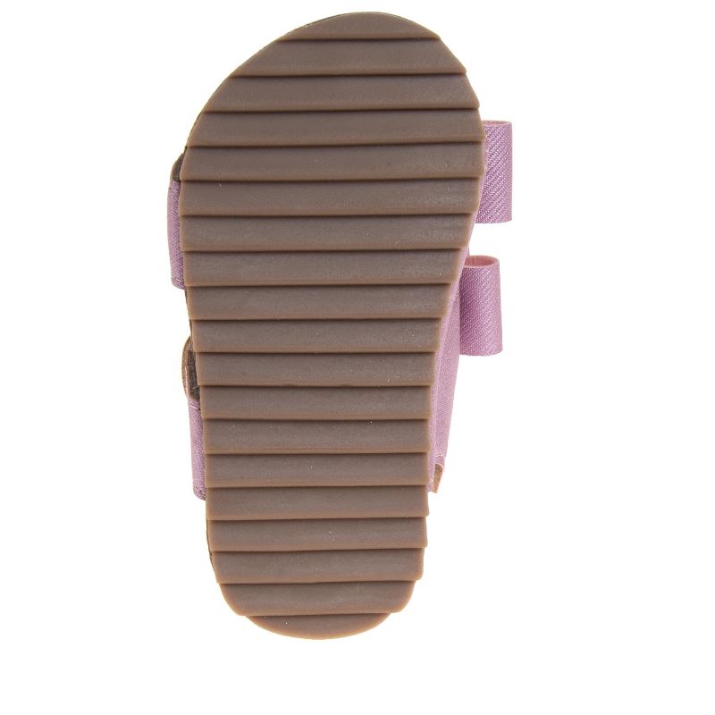 Laura Ashley Girls Footbed Hook and Loop Toddler Sandals, 4 of 5