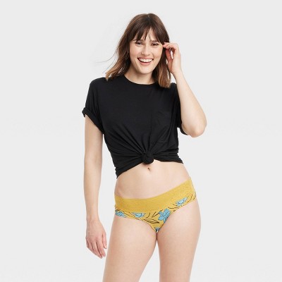 Women's Cotton Cheeky Underwear with Lace Waistband - Auden™