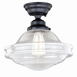 Vaxcel Huntley 1 - Light Flush Mount in  Oil Rubbed Bronze - 1 of 4