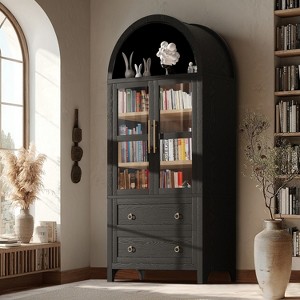 Vatros Tall Arched Cabinet with Adjustable Shelves - 1 of 4