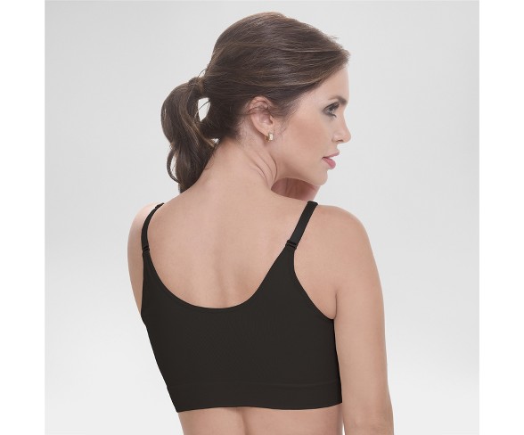 Annette  Women's Faja Post Surgical Front Close Recovery Bra Black S/M