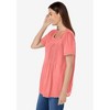 Woman Within Plus Size Lace-Trim Pintucked Tunic - 4 of 4