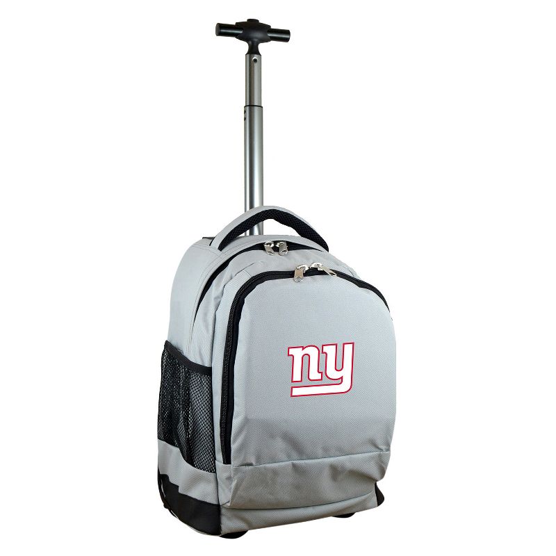 NFL New York Giants Premium Wheeled 19&#34; Backpack - Gray, 1 of 7