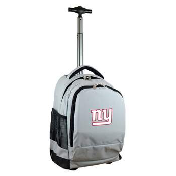 NFL New York Giants Premium Wheeled 19" Backpack - Gray