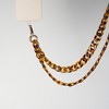 Hello Lux Resin Link Chain Phone Crossbody Strap - Tortoise - 3 of 4