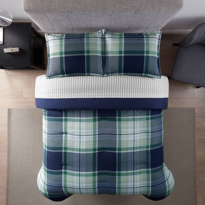 Scott Plaid Antimicrobial Bedding Set - Serta : Target