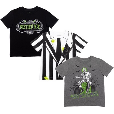 BEETLEJUICE 3 Pack T-Shirts Toddler