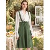 INSPIRE CHIC Women's High Waist Overall Corset Skater Suspender Dresses - 2 of 4