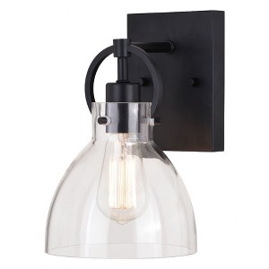 Vaxcel Ogden 1 - Light Vanity in  Matte Black - 1 of 4