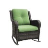 UPTIOT Patio Wicker Rocking Chair with Cushions - 2 of 4