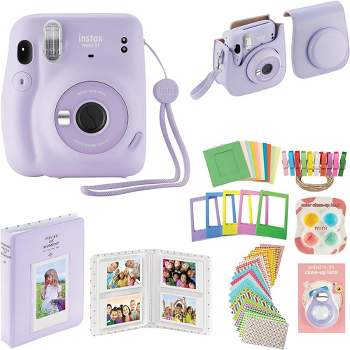 Fujifilm Instax Mini 11 Instant Camera with Case Album and More Accessory Kit Lilac Purple