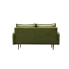 Velvet Loveseat Modern Sofa Tufted Couch with Metal Legs for Living Room, Office - 2 of 4