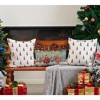 Christmas Pillow Covers 18x18 inch Set of 2 Christmas Tree Decorative Red and Gray Throw Pillow Covers - 3 of 4
