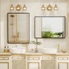 Apmir High-Strength Tempered Glass and Aluminum Alloy Framed French Cleat Mounted Wall Decor Bathroom Vanity Mirror with 5-Year Warranty - 3 of 4