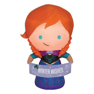 Gemmy Inflatable Disney's Frozen Anna LED Lighted Yard Decoration - 42 in - Multicolored - 1 of 1
