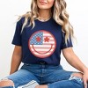 Simply Sage Market Women's Flag Smiley Face Short Sleeve Graphic Tee - 2 of 4