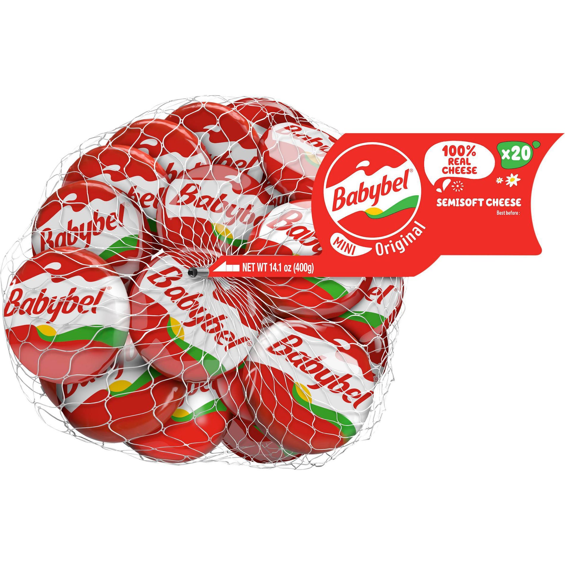 Mini Babybel Original Cheese Snack - 14.1oz/20ct