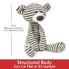 GUND Toothpick Stripes, Teddy Bear Stuffed Animal for Ages 1 and Up, Black/White, 15” - 3 of 4