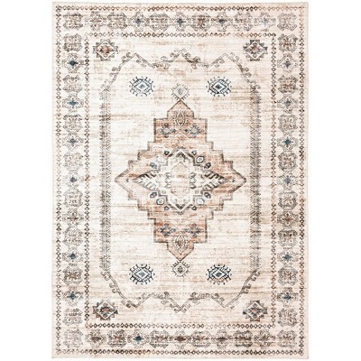 Homefires Bidjar Rug 5' x 7' – Persian-Inspired Rectangle Area Rug with Medallion Design