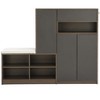 VYNXARIA Elegant 2-in-1 Shoe Cabinet & Storage Bench - 3 of 4