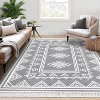 Machine Washable Boho Area Rug - Non Slip Stain Resistant Bohemian Throw Carpet for Bedroom, Living Room & Farmhouse Home Decor - 3 of 4