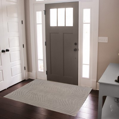 Gertmenian Vida Lomira Soft Polyester High-Low Carved Non-Slip Shag Indoor Area Rug