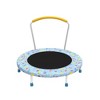 Whisen 36.2” Mini Toddler Trampoline with 6 Legs and Foam-covered Handle for Kids, Unique Print Design - 3 of 4