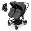Lightweight Side-by-Side Double Stroller for Twins with Compact Fold, High Landscape Seats, Adjustable Reclining Canopies, for Babies Toddlers - 3 of 4