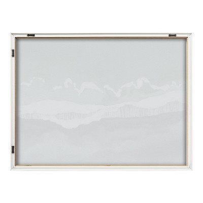 Black Sands Dream Coastal Glass Print with Natural Frame