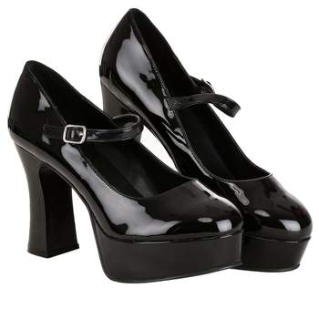 HalloweenCostumes.com Women's Patent Faux Leather Mary Jane Shoes