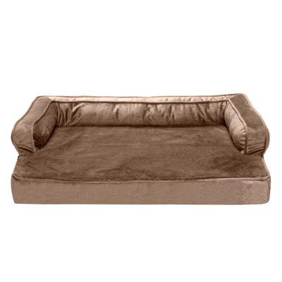 Medium Almondine Orthopedic Foam Sofa-Style Pet Bed
