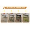 Multifunctional MDF Lift Top Coffee Table with White Marble Pattern, Tempered Glass Legs and Spacious Storage - 4 of 4