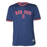 MLB Boston Red Sox Men's Short Sleeve V-Neck Jersey