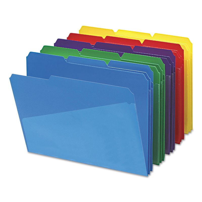 Smead Slash Pocket Poly File Folders 1/3 Cut Top Tab Letter Assorted 30/Box 10540, 2 of 9
