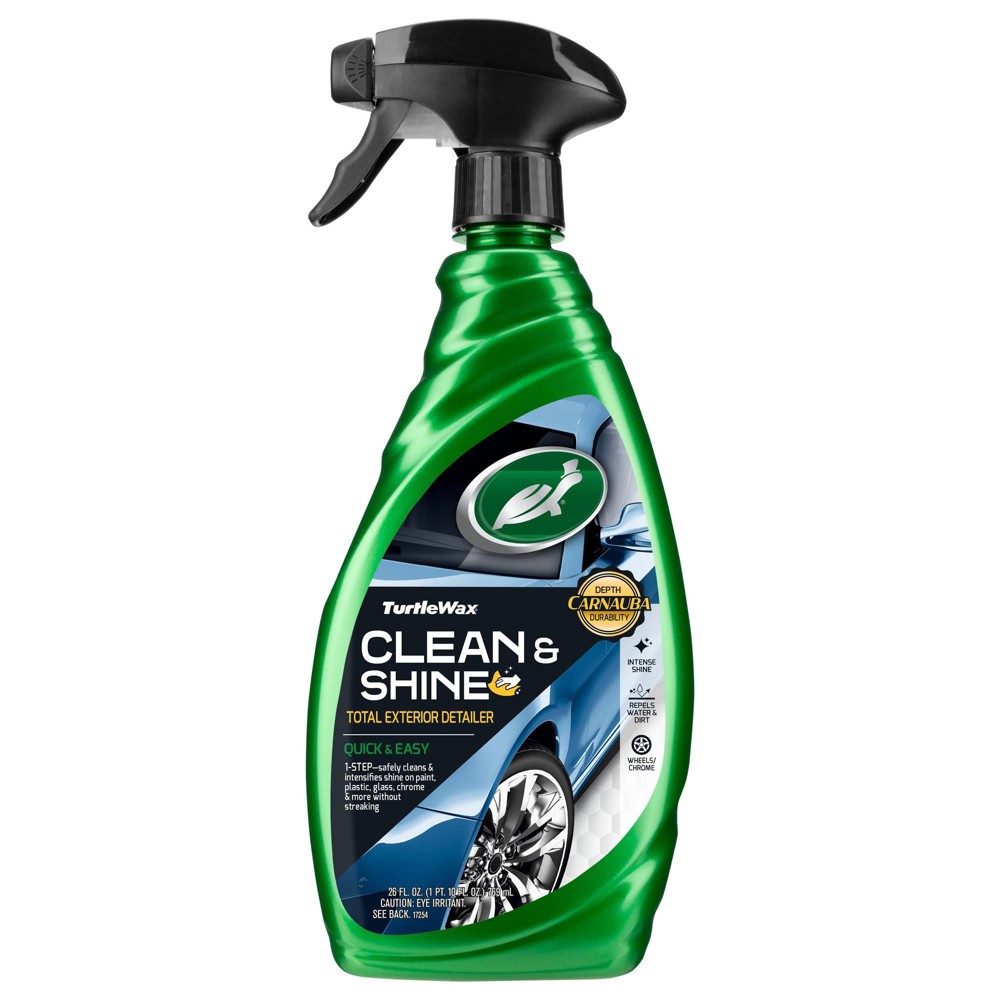 Turtle Wax Quick & Easy Clean & Shine 26 fl oz: EasyClean Car Wash Spray Detailer, Automotive Interior Cleaner, Scented