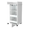 NicBex Mobile Kitchen Island Cart Morden Kitchen Carts on Wheels with Storage with 1 Glass Cabinet Door for Kitchen - 4 of 4