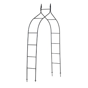 Machrus Ogrow Wedding Garden Arch, Decorative Flower Garden Arbor Lawn Patio Entrance for Climbing Plants - Metal Arbor Trellis - 1 of 4